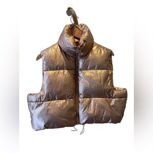Simply Southern Crop Puffer, Gold Xl/XXL NWOT